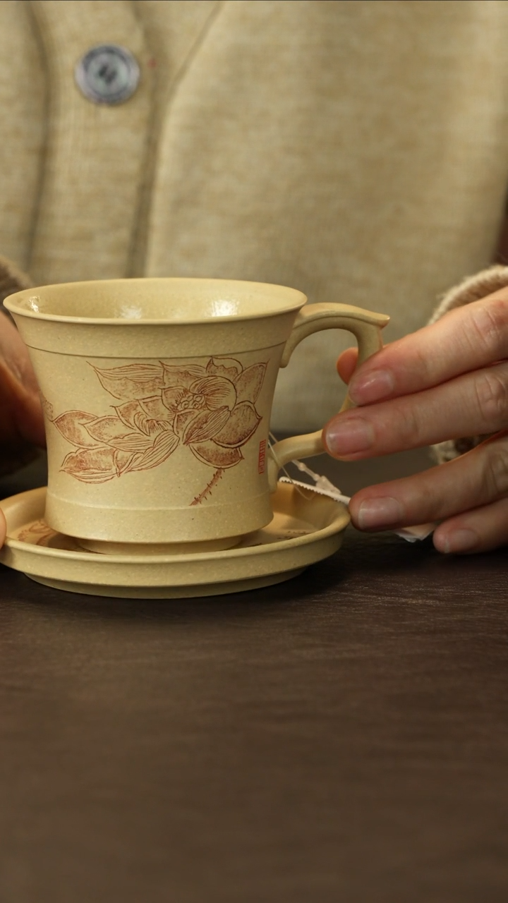 【闪购商品】紫砂茶杯直播福利李建军本绿套杯