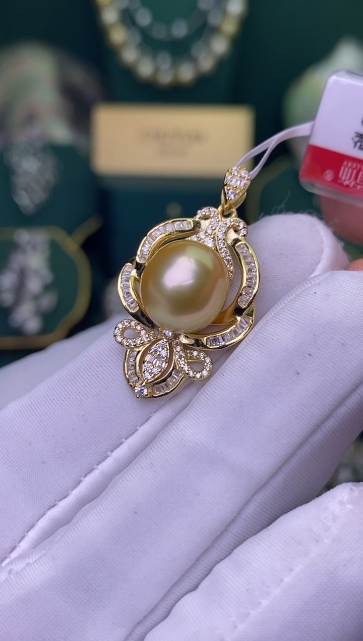 【闪购商品】海水珍珠颈饰银S925镶嵌11-12