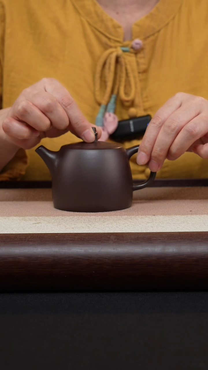 【闪购商品】紫砂茶壶汉铎-老紫泥-MH-1604