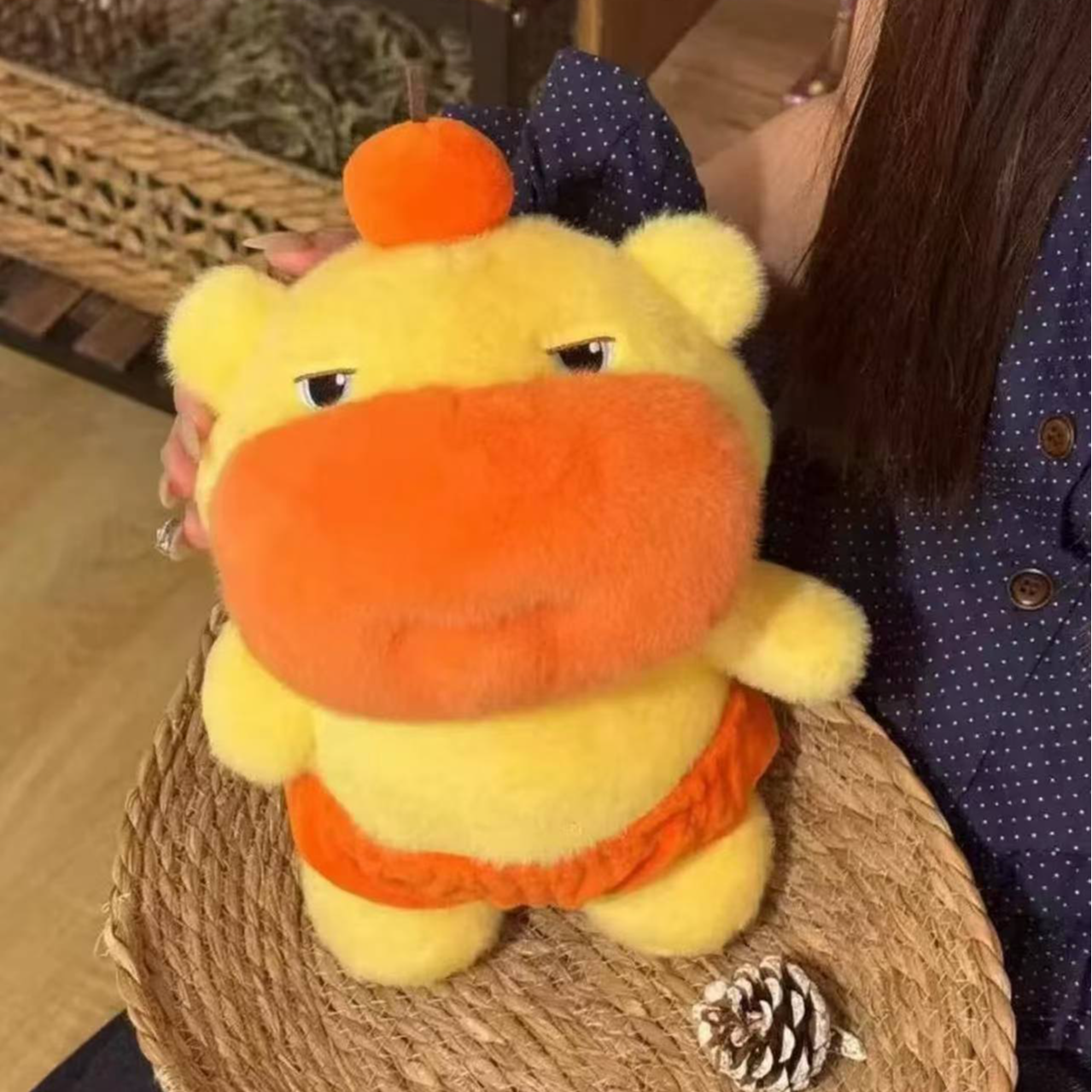 可爱水豚噜噜35cm毛绒玩具可爱玩偶（测量误差2~3cm