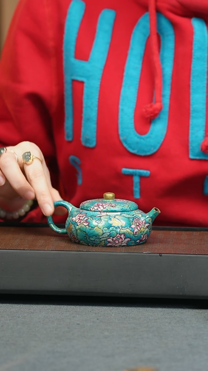 【闪购商品】紫砂茶壶五堂 荷塘月色二代