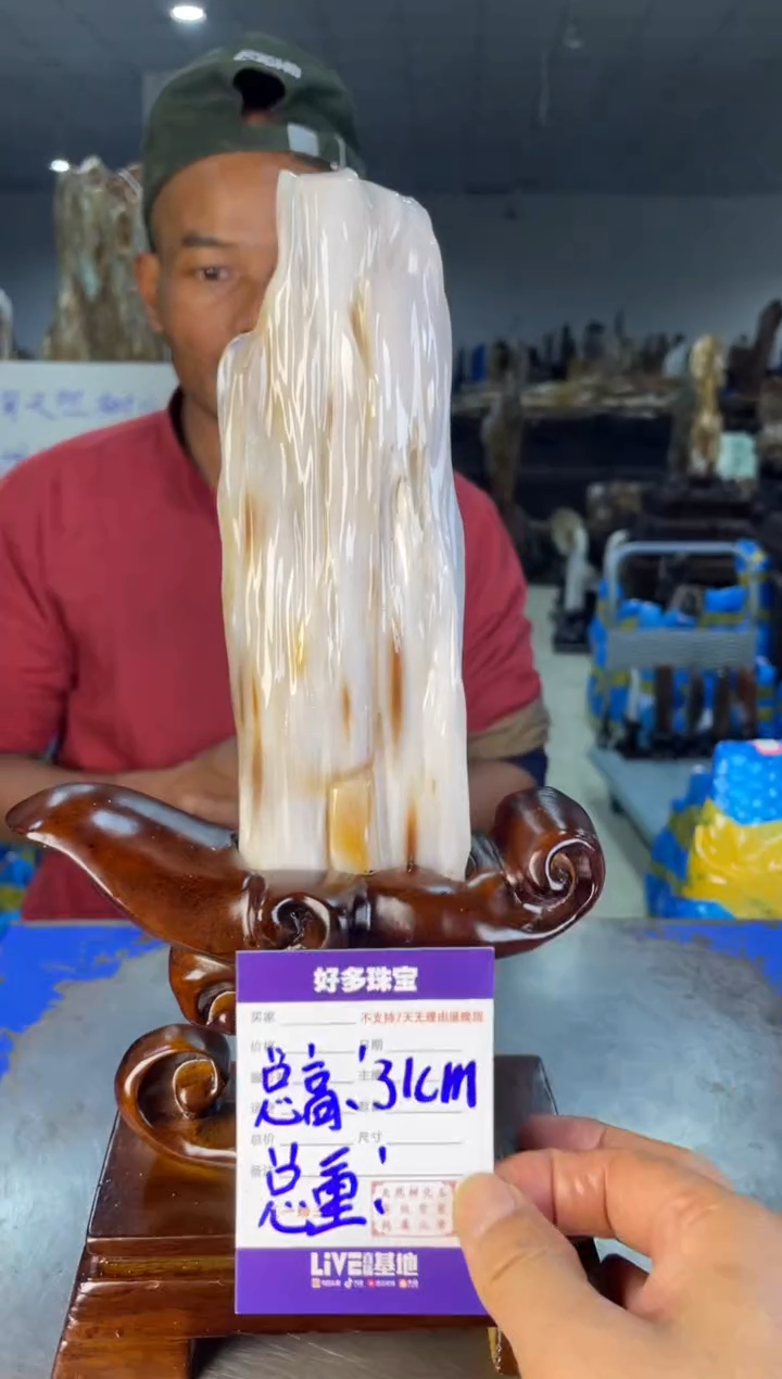 未镶嵌摆件硅化玉7