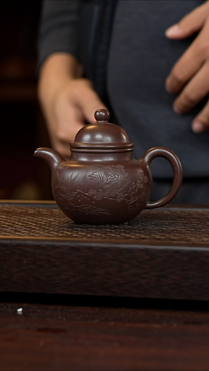 茶壶紫砂丹壶溢香紫砂壶300cc2