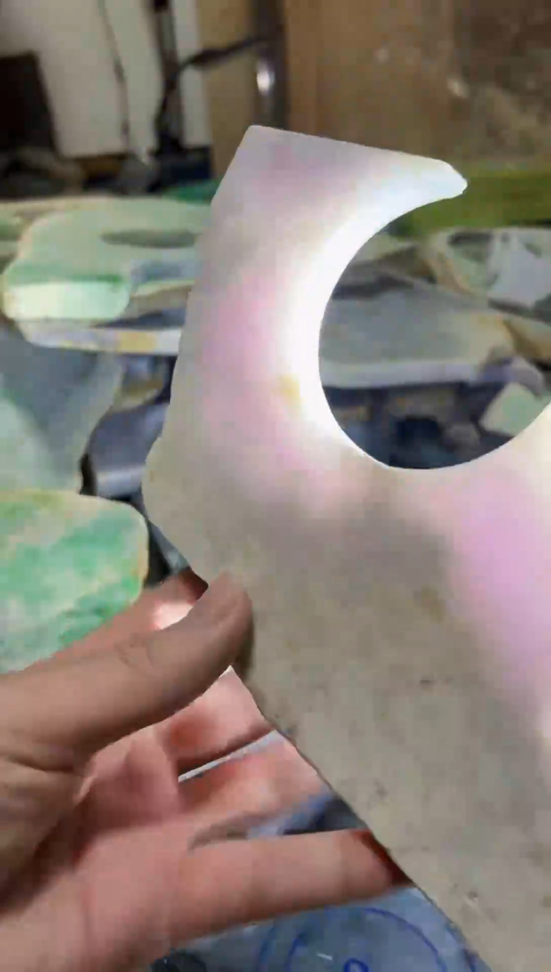 【闪购商品】翡翠颈饰未镶嵌A货白谭1422