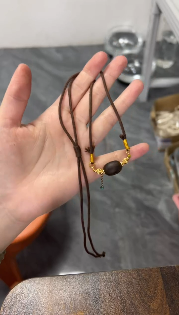 沉香吊坠沉香枣珠项链[多样发其一]