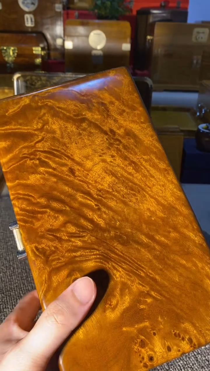 【闪购商品】金丝楠木艺金丝楠首饰盒F1