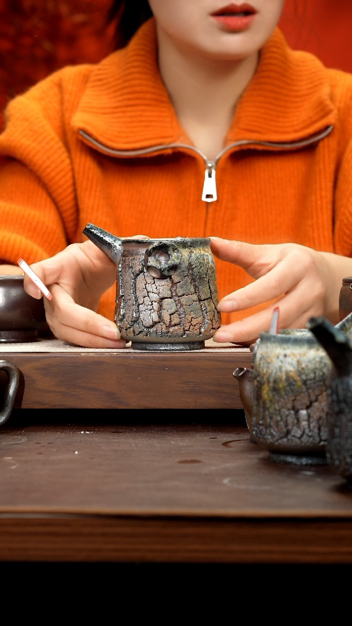 【闪购商品】紫砂茶壶平台紫泥柴烧公道杯39号