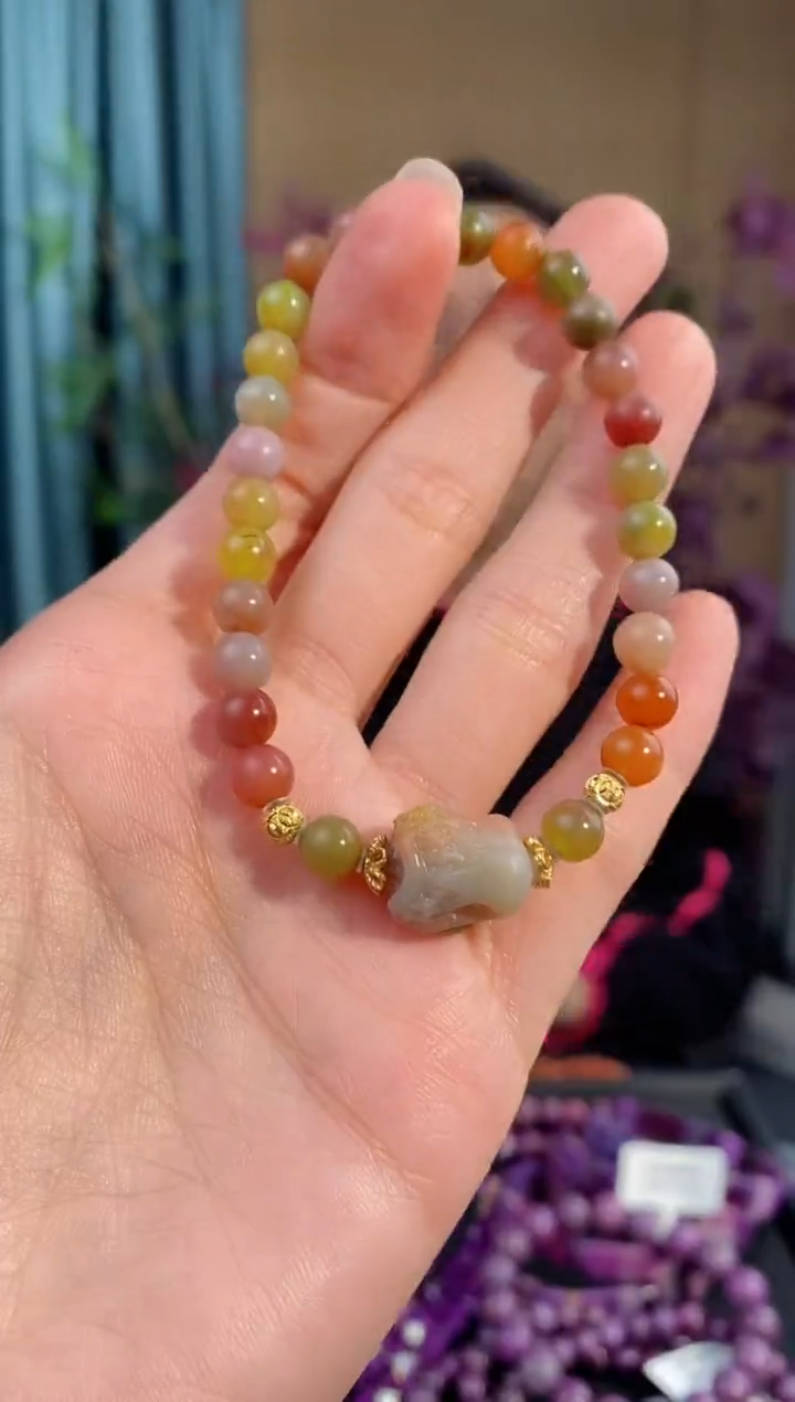 【闪购商品】玛瑙/玉髓手串未镶嵌127盐源玛瑙