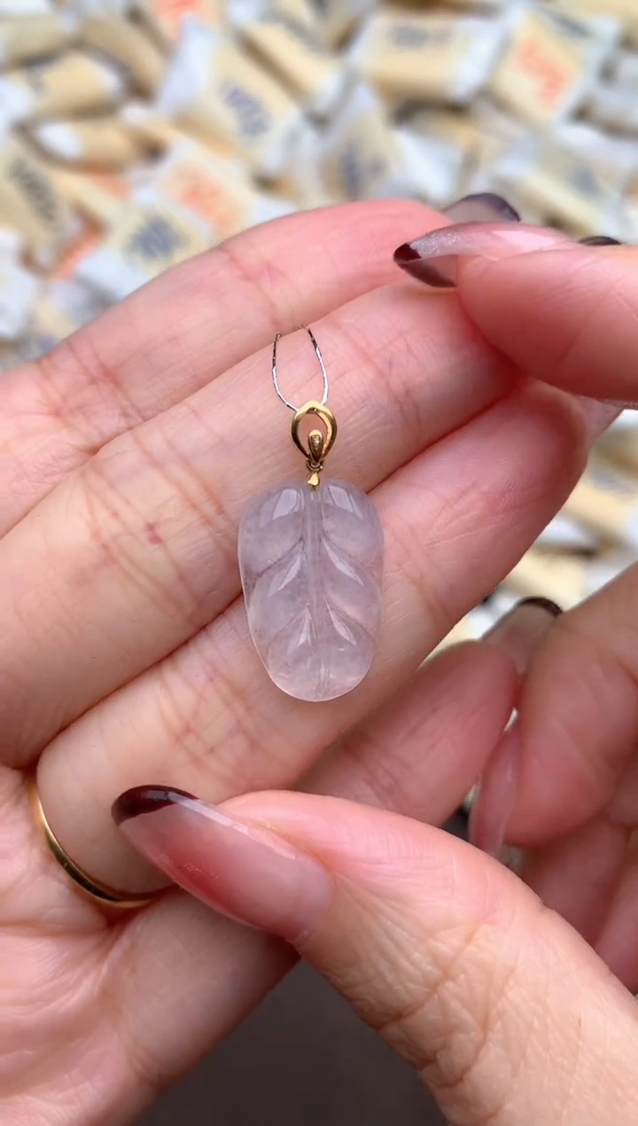 【闪购商品】翡翠挂件18K金镶嵌—