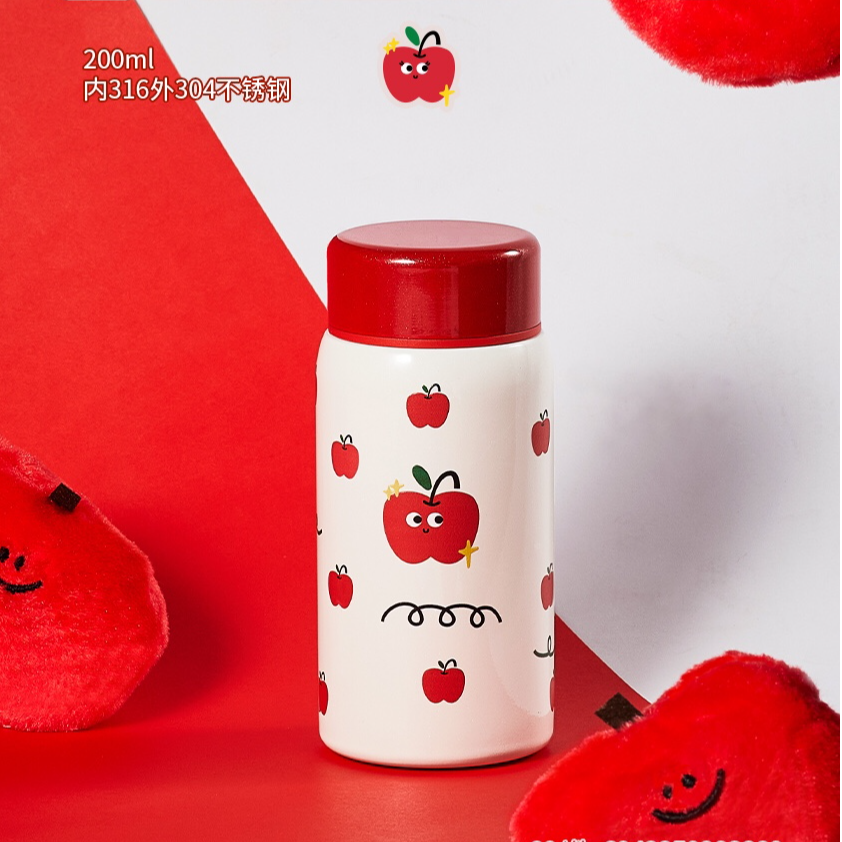 帝怡红苹果腊肠小狗主题迷你直身杯200ML1233