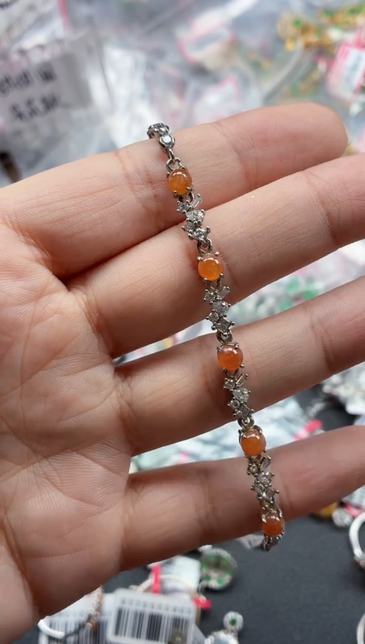 银S925镶嵌戒指翡翠天然A货缅甸翡翠