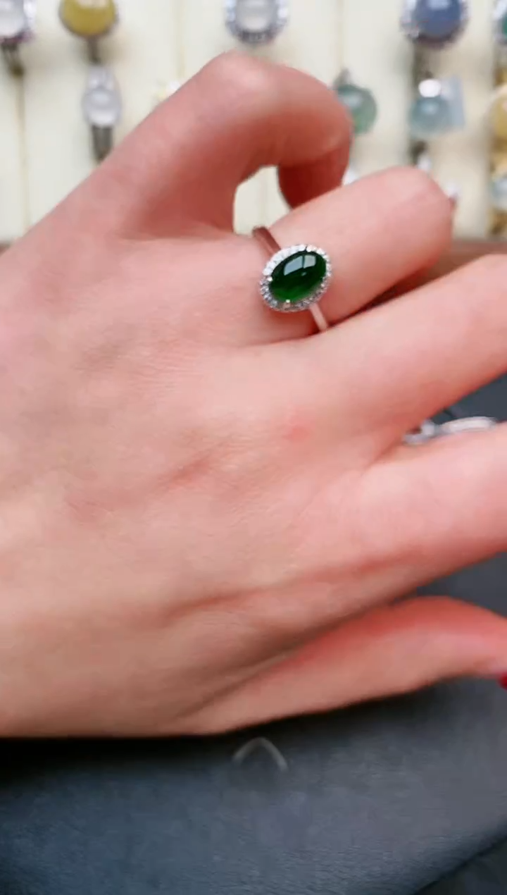 【闪购商品】翡翠戒指银S925镶嵌.....