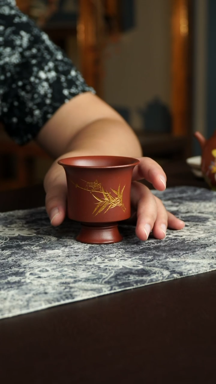 茶杯紫砂16号宜兴紫砂原矿作品