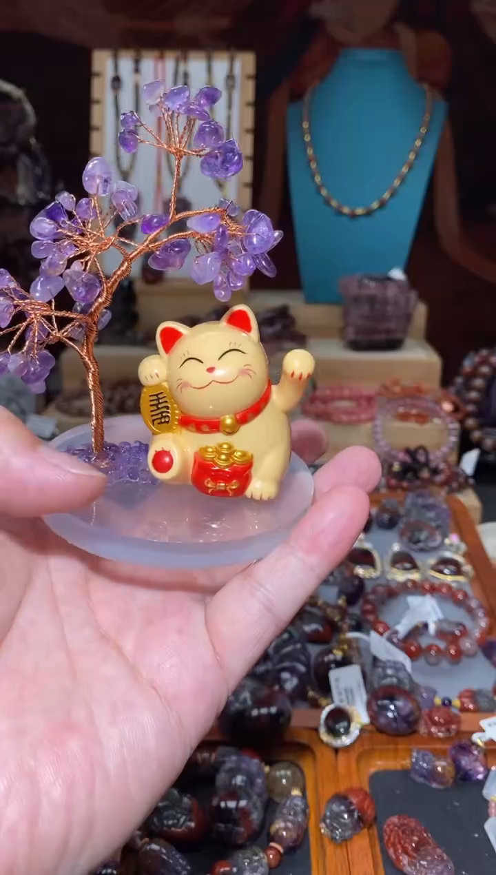 【闪购商品】水晶紫水晶树摆件未镶嵌多样性