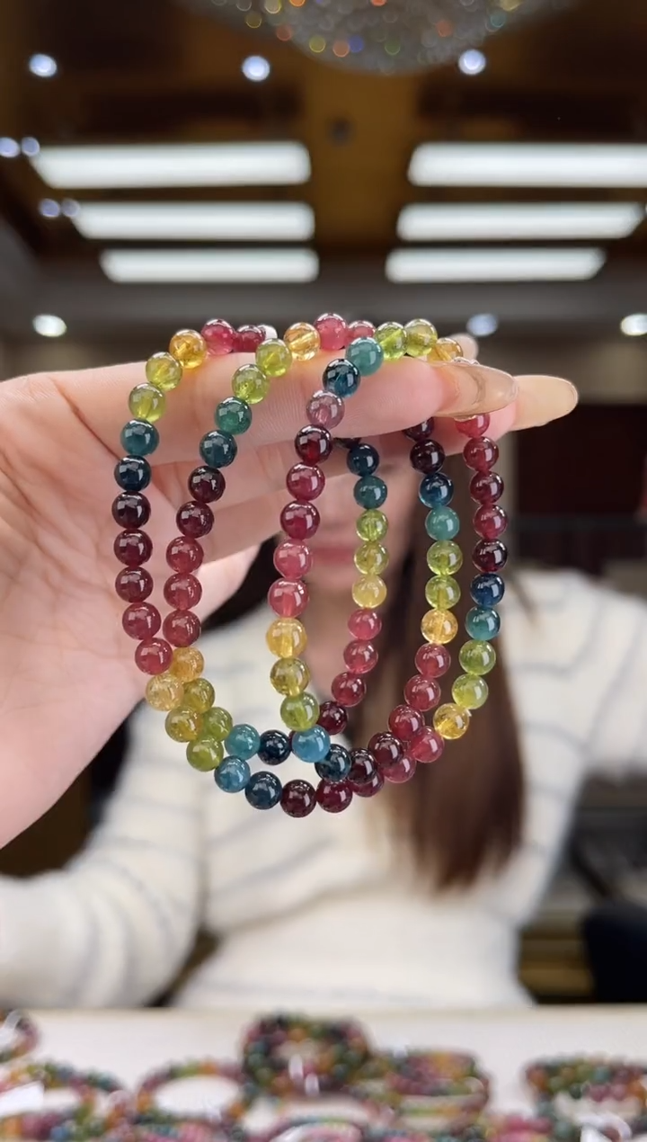 【闪购商品】碧玺/未镶嵌6mm+碧玺多圈多样性发货36