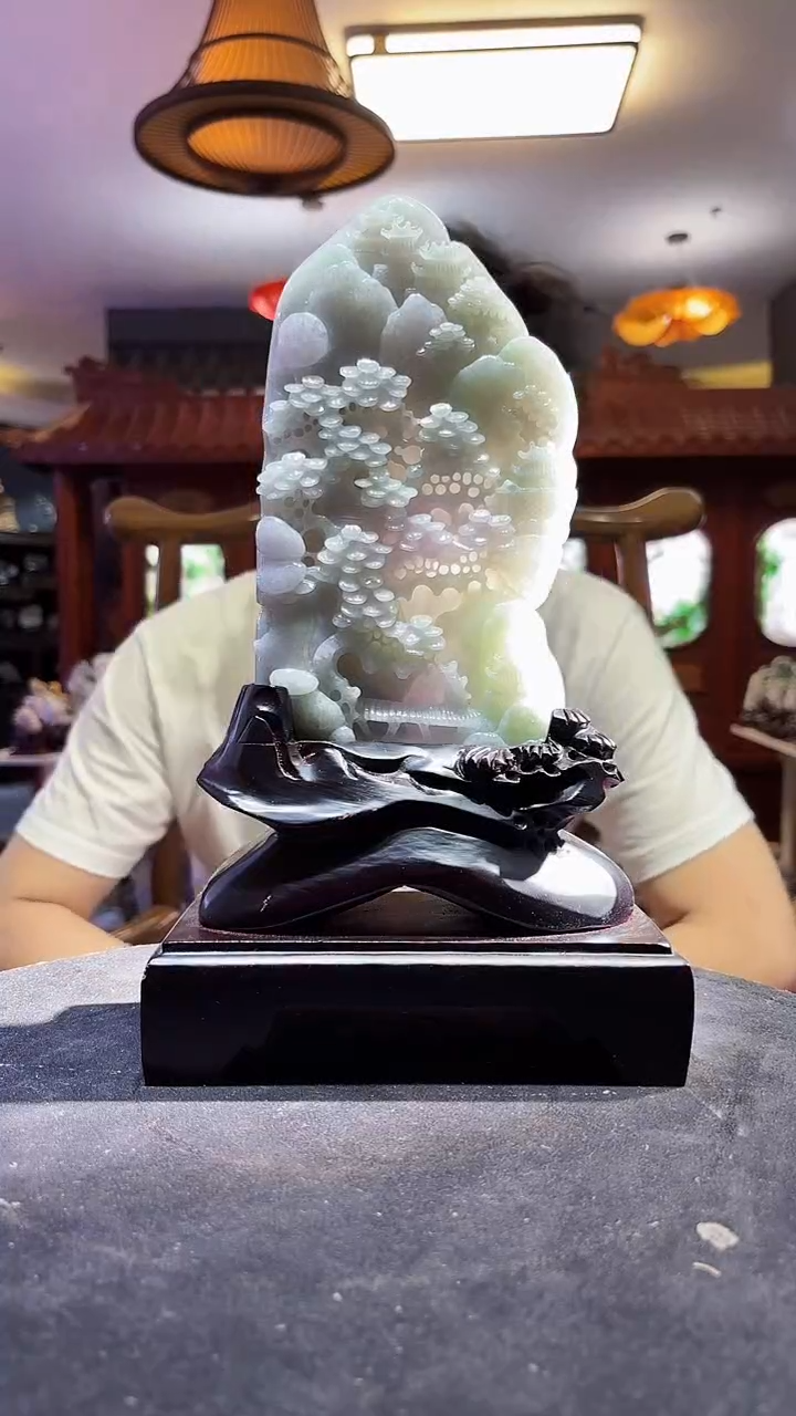 未镶嵌定制翡翠08/1223/C/山水