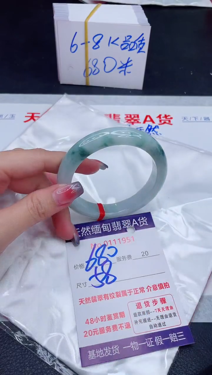 未镶嵌手镯翡翠680.00
