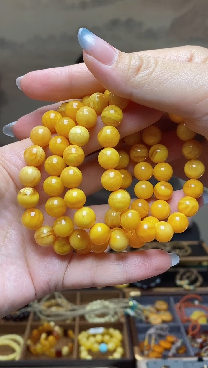 手串蜜蜡未镶嵌多样性发货发其一 