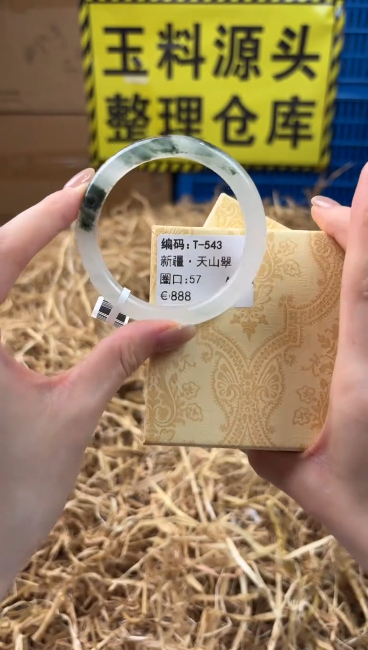 未镶嵌手镯石英质玉T-543