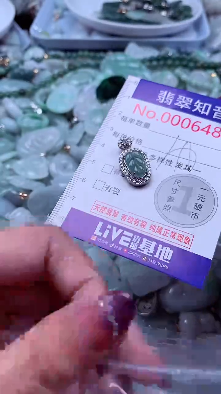 翡翠未镶嵌吊坠(不含链)6480