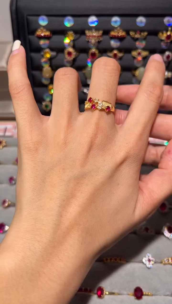 【闪购商品】红宝石戒指银S925镶嵌486563