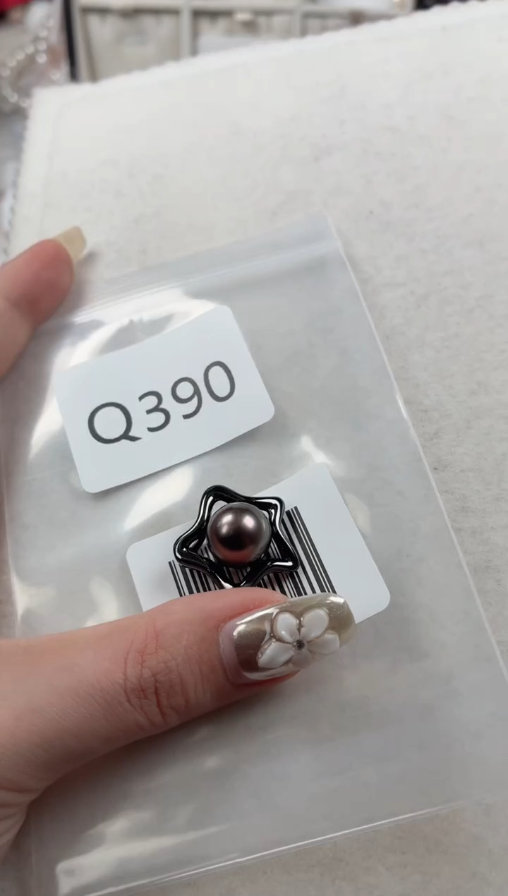 银S925镶嵌吊坠海水珍珠Q390