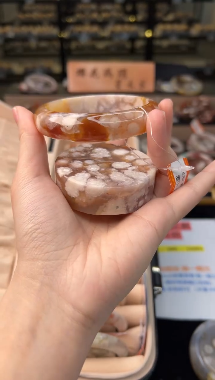 石英质玉未镶嵌手镯62圈口（赠送镯心）23383