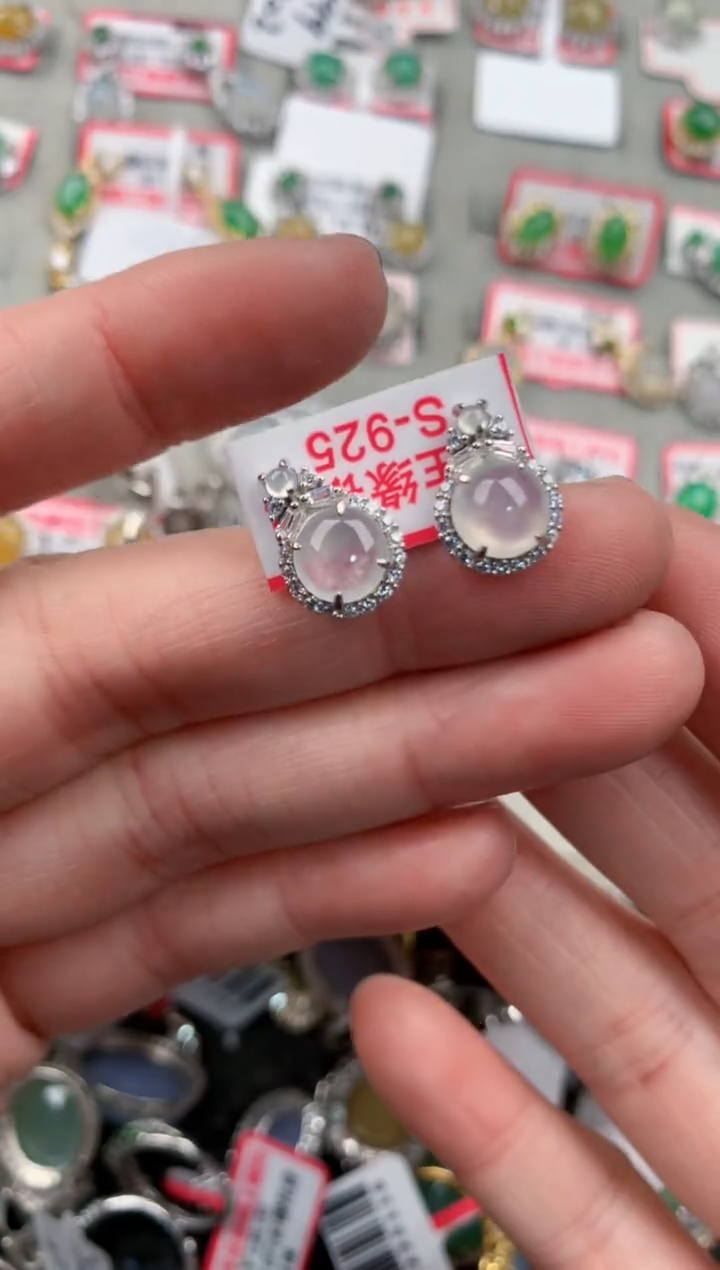 银S925镶嵌戒指翡翠999                 8