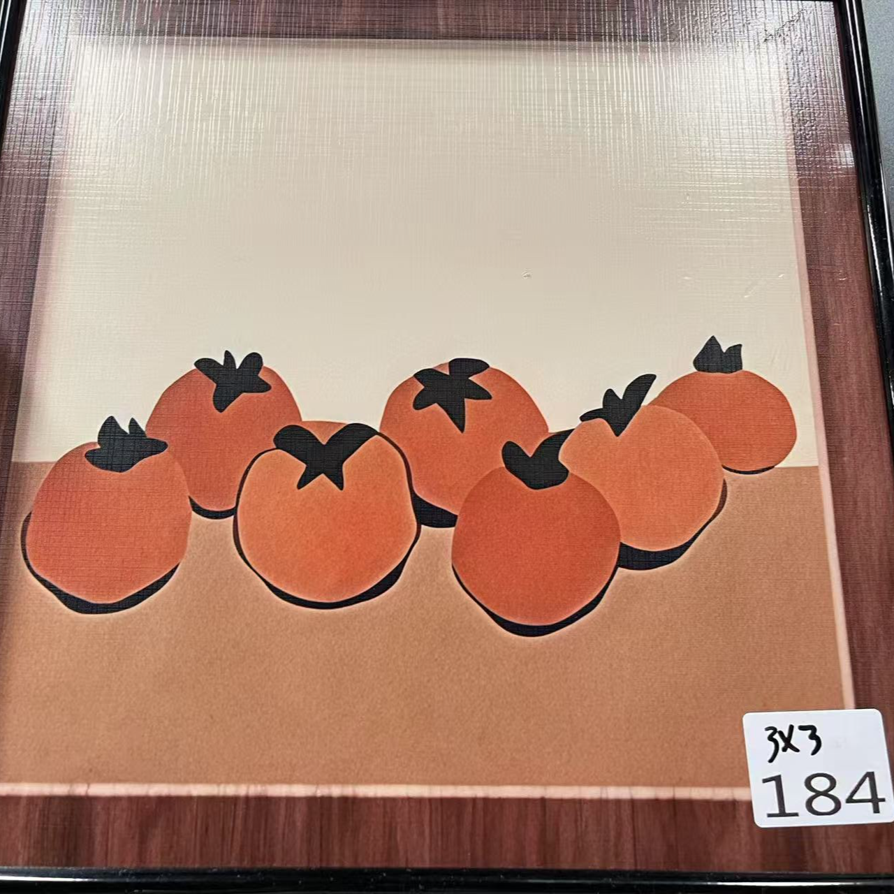 184--柿子装饰画