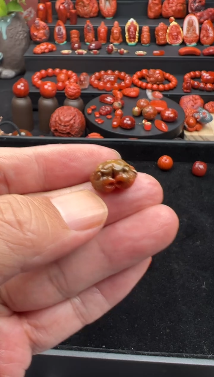 未镶嵌螃蟹南红玛瑙紫*螃蟹