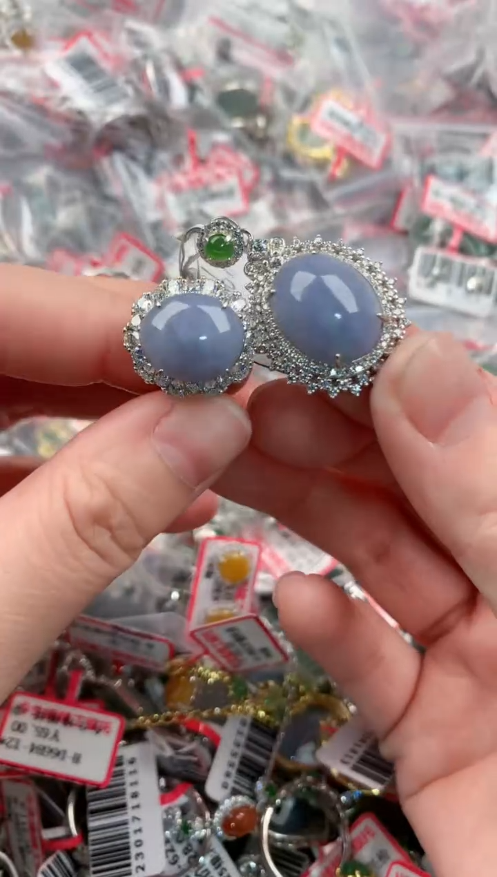 银S925镶嵌戒指翡翠222-----5