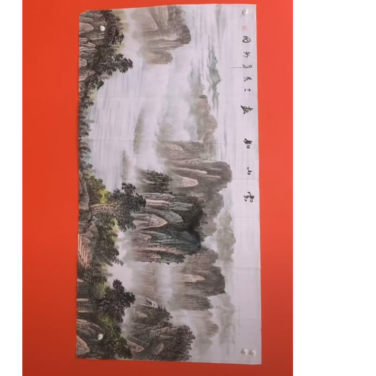 手绘手画真画国画书画花鸟山水人物客厅玄关卧室办公室收藏