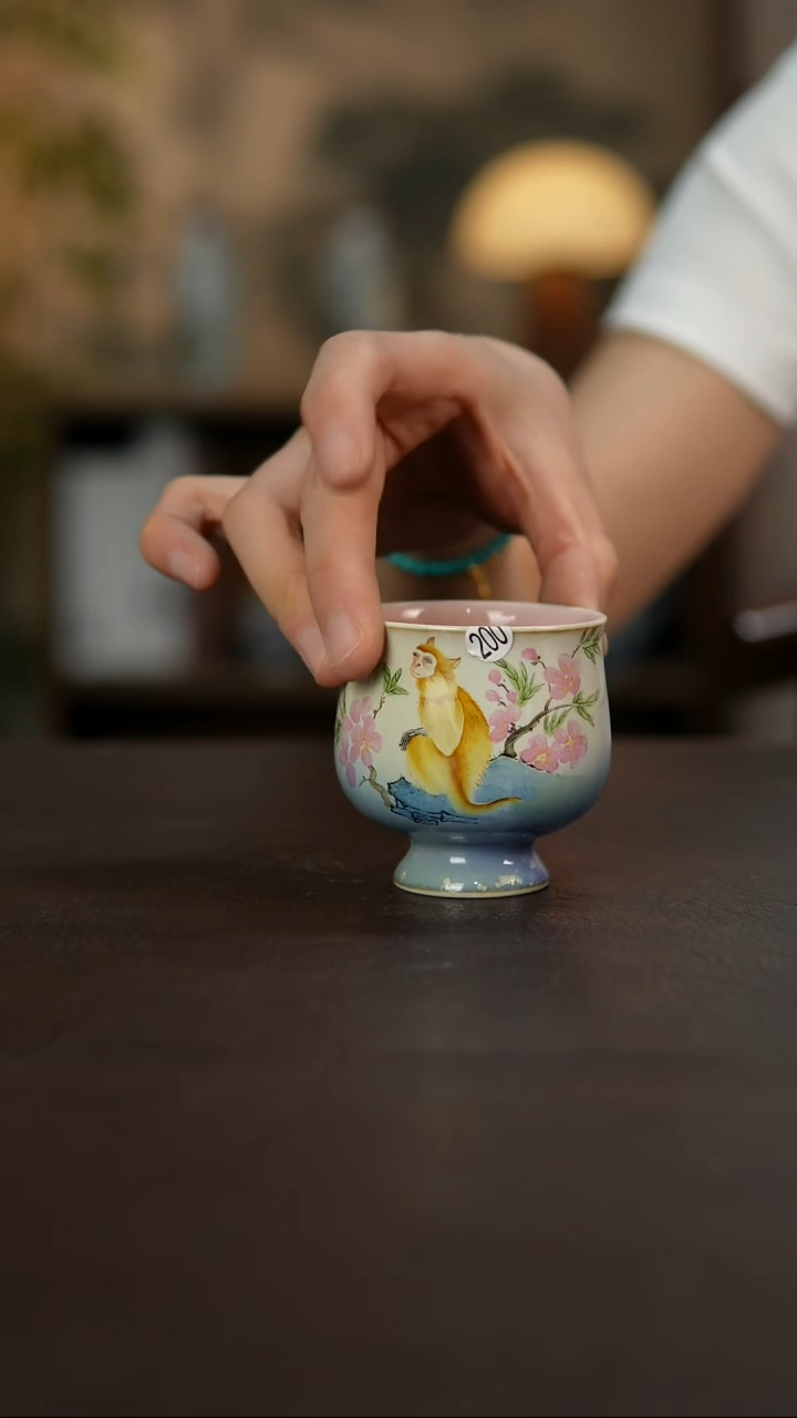 杯景德镇陶瓷杯碗柴烧多人