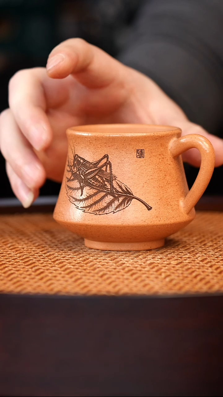 茶杯紫砂宜兴原矿全手工紫砂杯