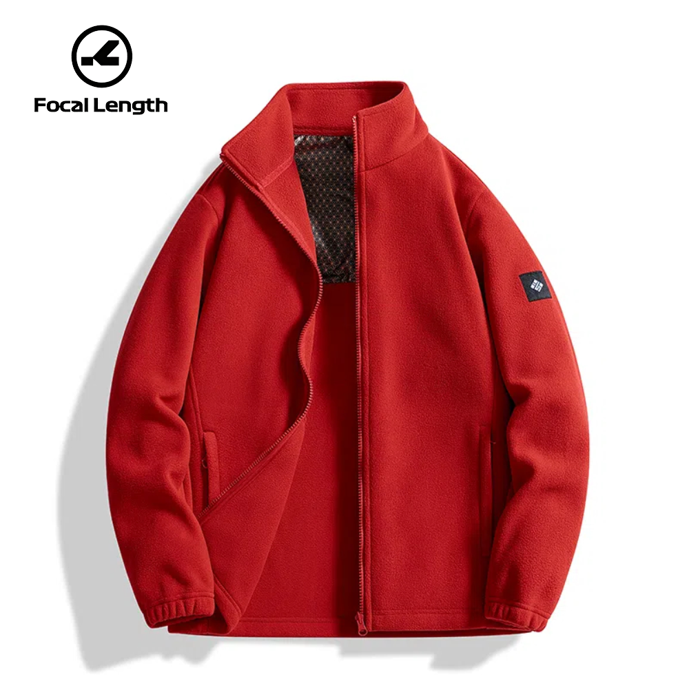 情侣款卫衣外套摇粒绒装备抓绒立领卫衣休闲百搭纯色内胆开衫内搭