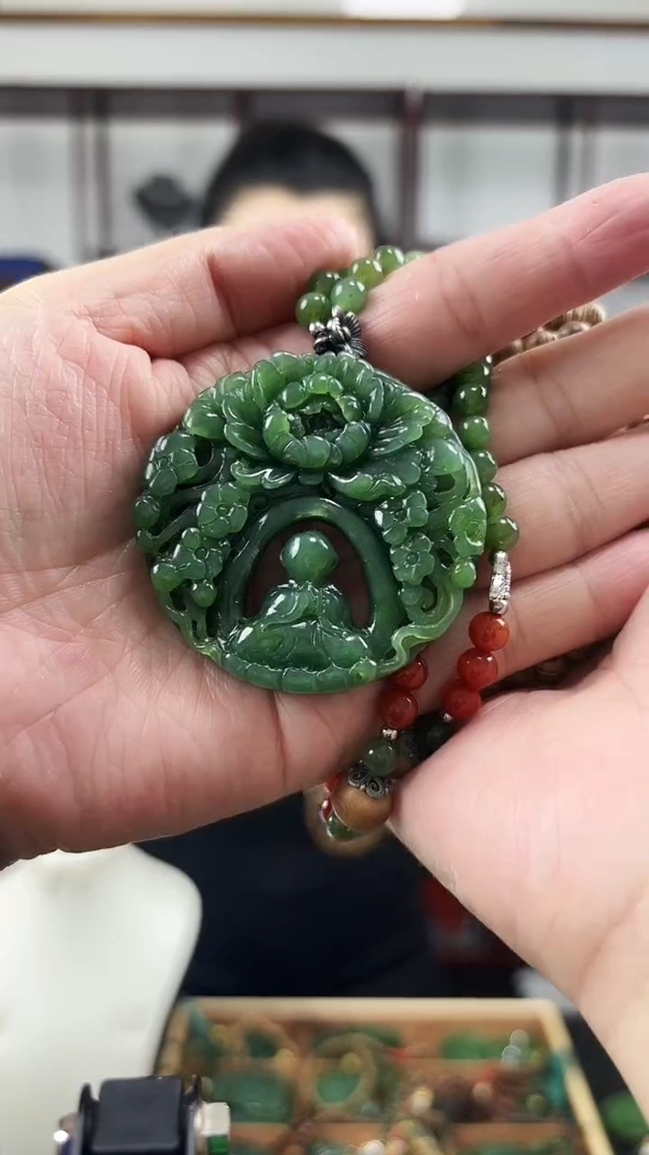 颈饰未镶嵌和田玉悟道