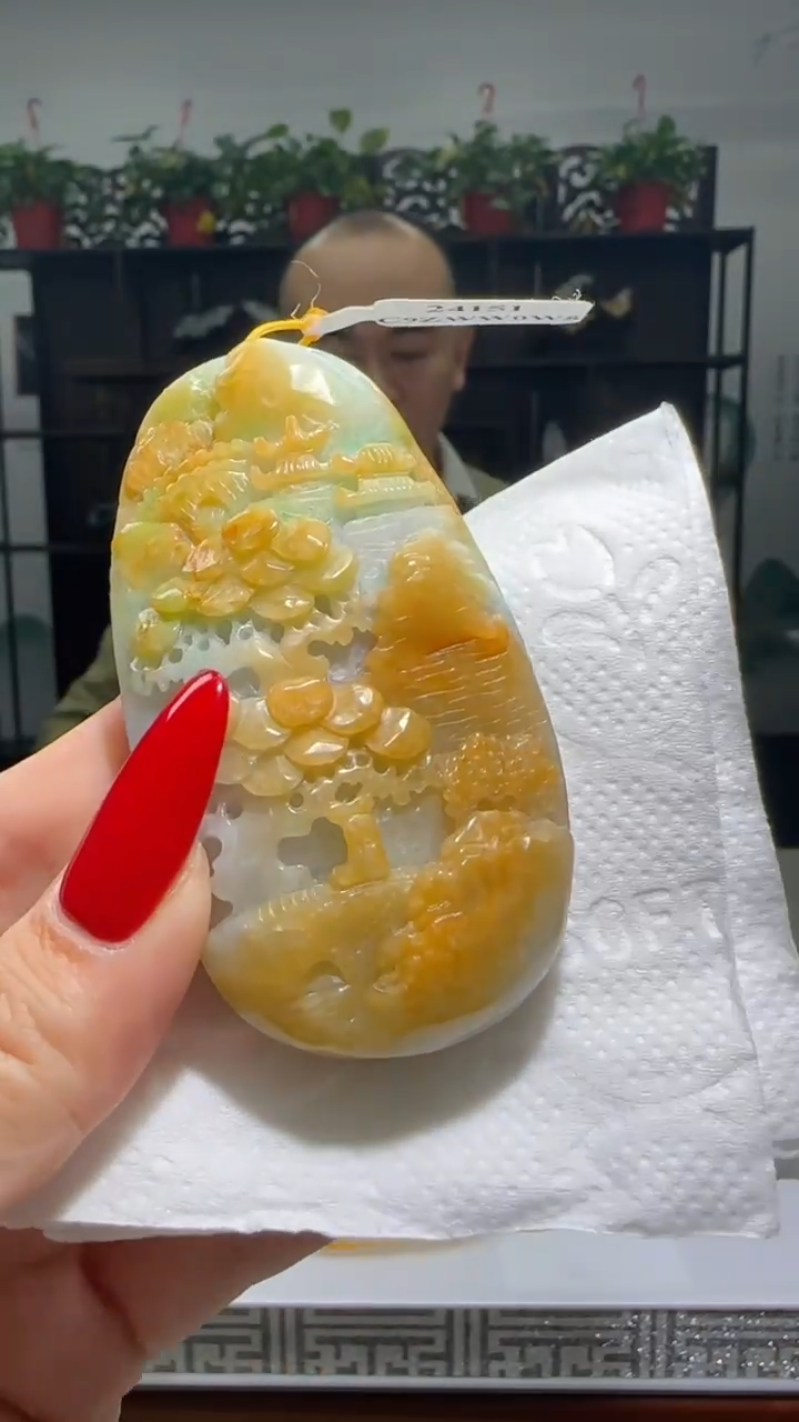 【闪购商品】翡翠颈饰未镶嵌天然翡翠A货吊坠