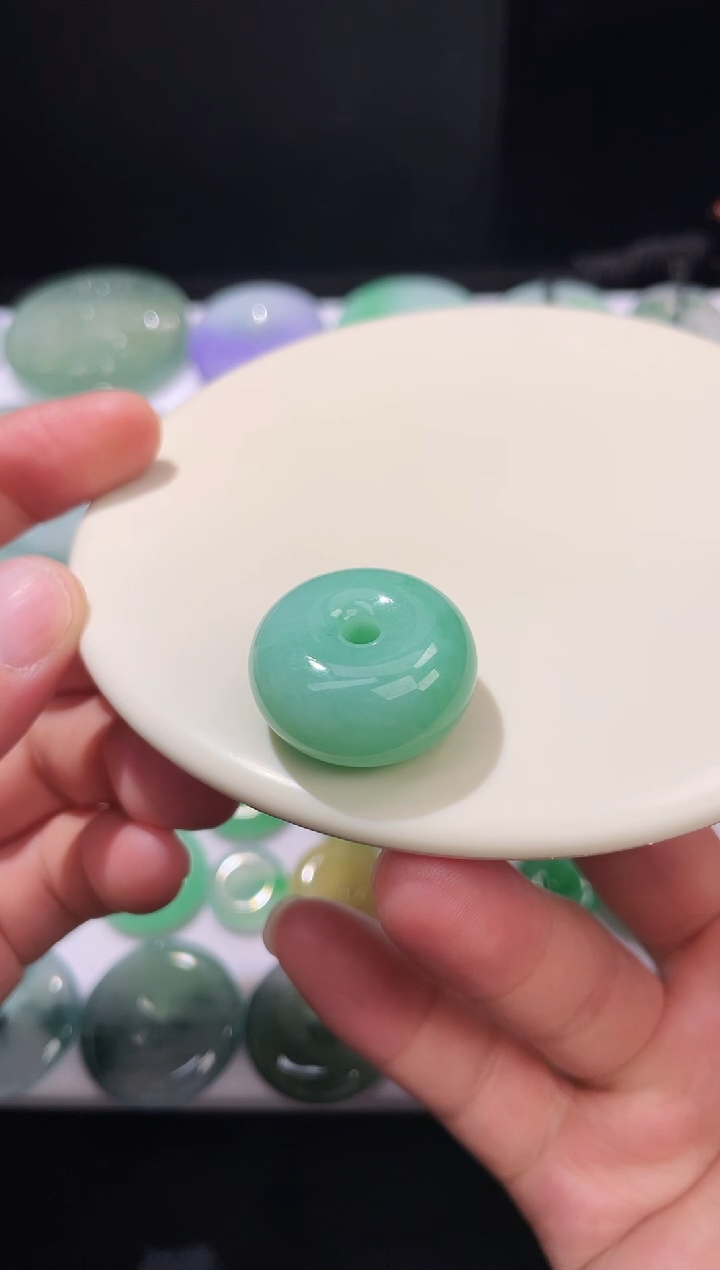 颈饰未镶嵌翡翠【31】平安扣 尺寸 24.5   12.6mm