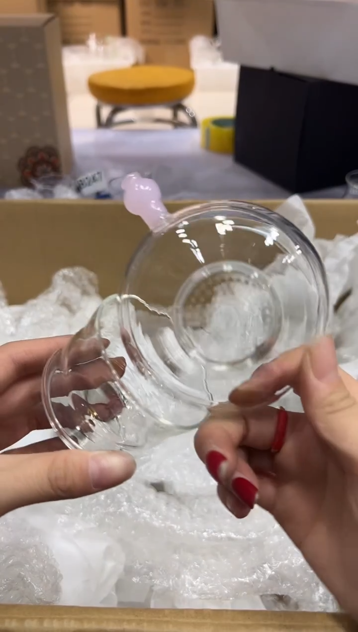 粉色一体茶漏简易包装