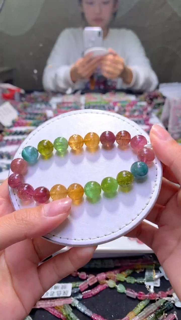 未镶嵌手串碧玺A62【天然碧玺】