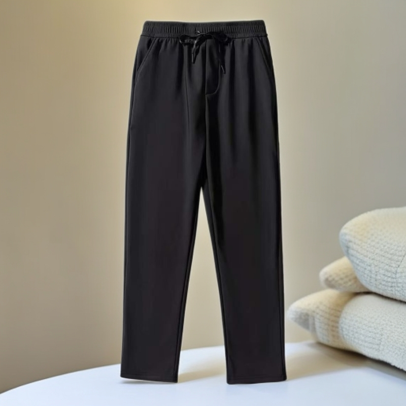 男士女士情侣加绒休闲裤秋冬款抽绳百搭舒适保暖休闲防风裤KZ773