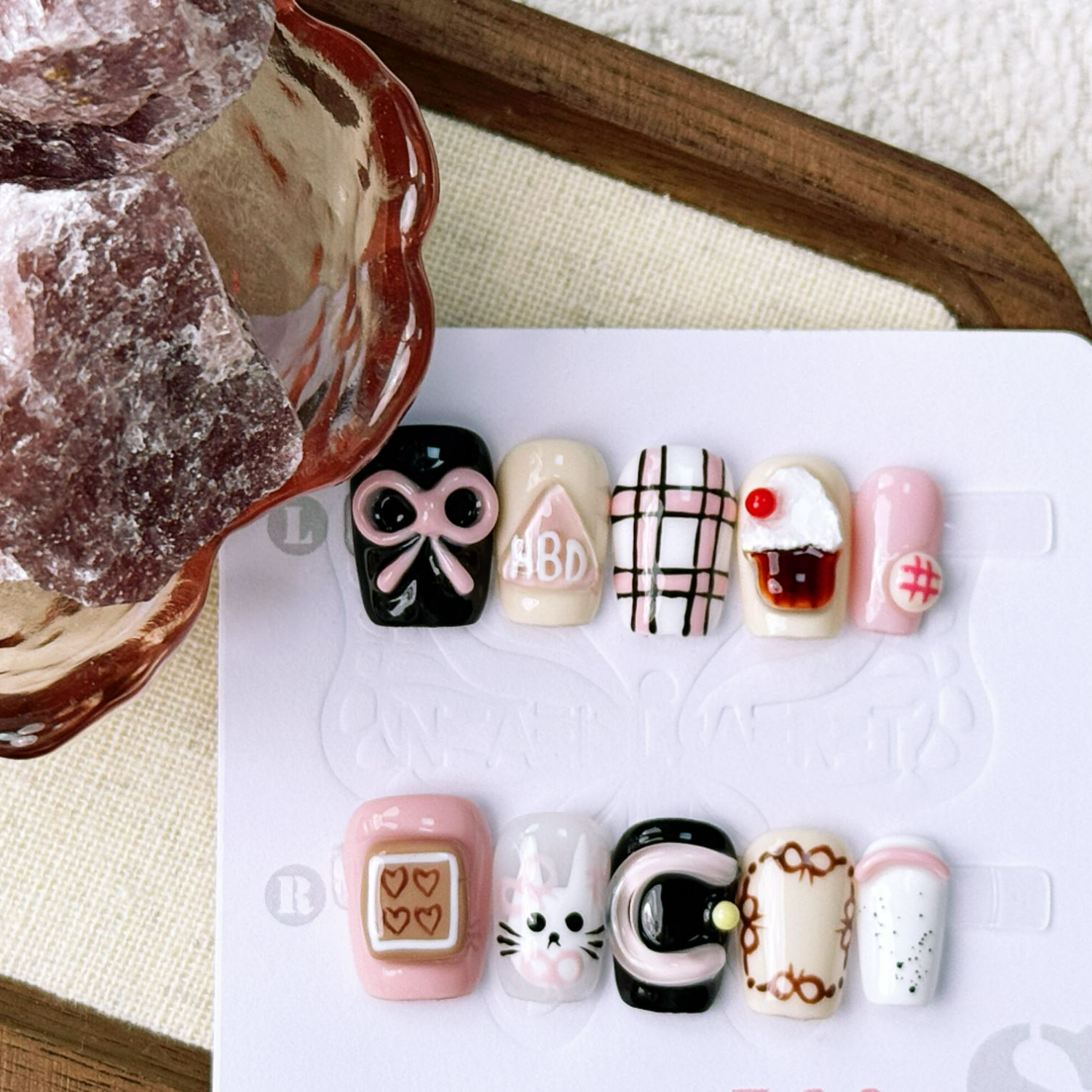 【提拉米苏】纯手工穿戴甲设计师限定款