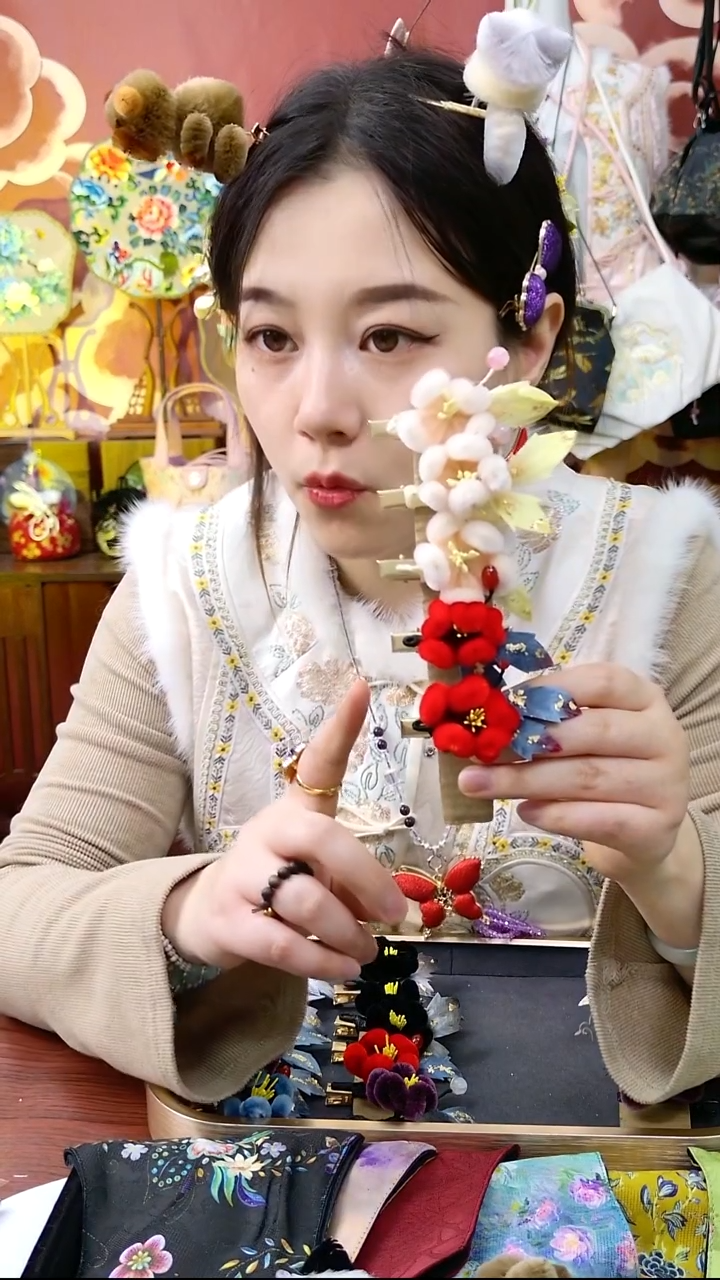 纯铜合金琉璃非遗绒花