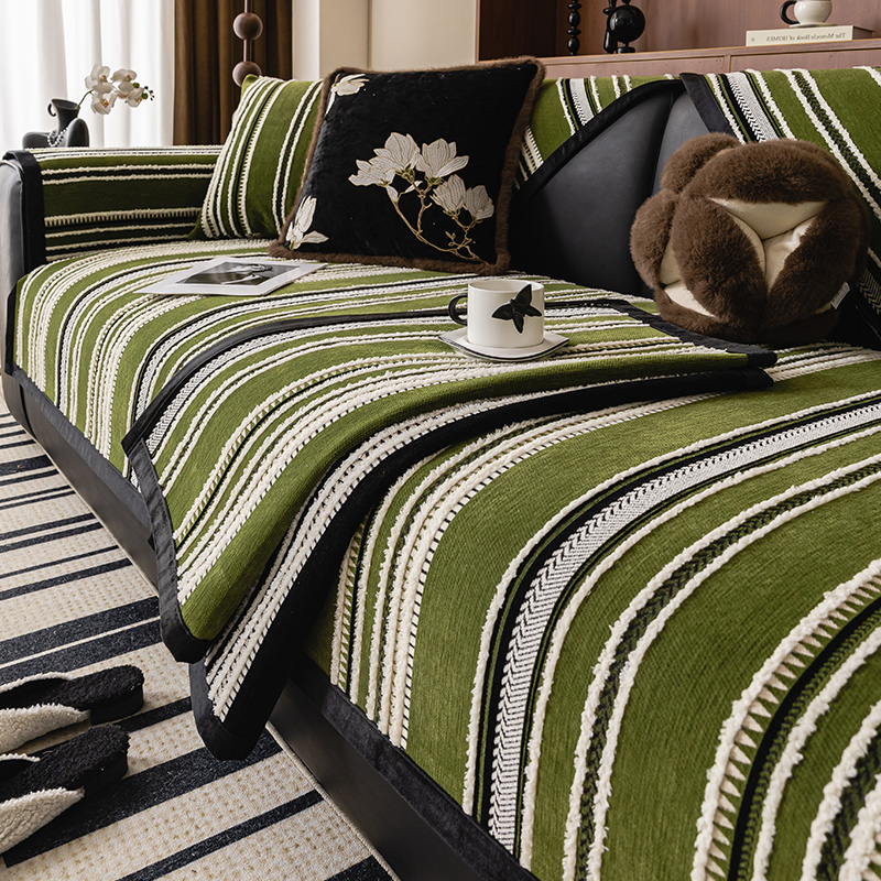 【初晴】沙发垫四季通用2025防滑高级感盖布巾简约家用布艺沙发垫