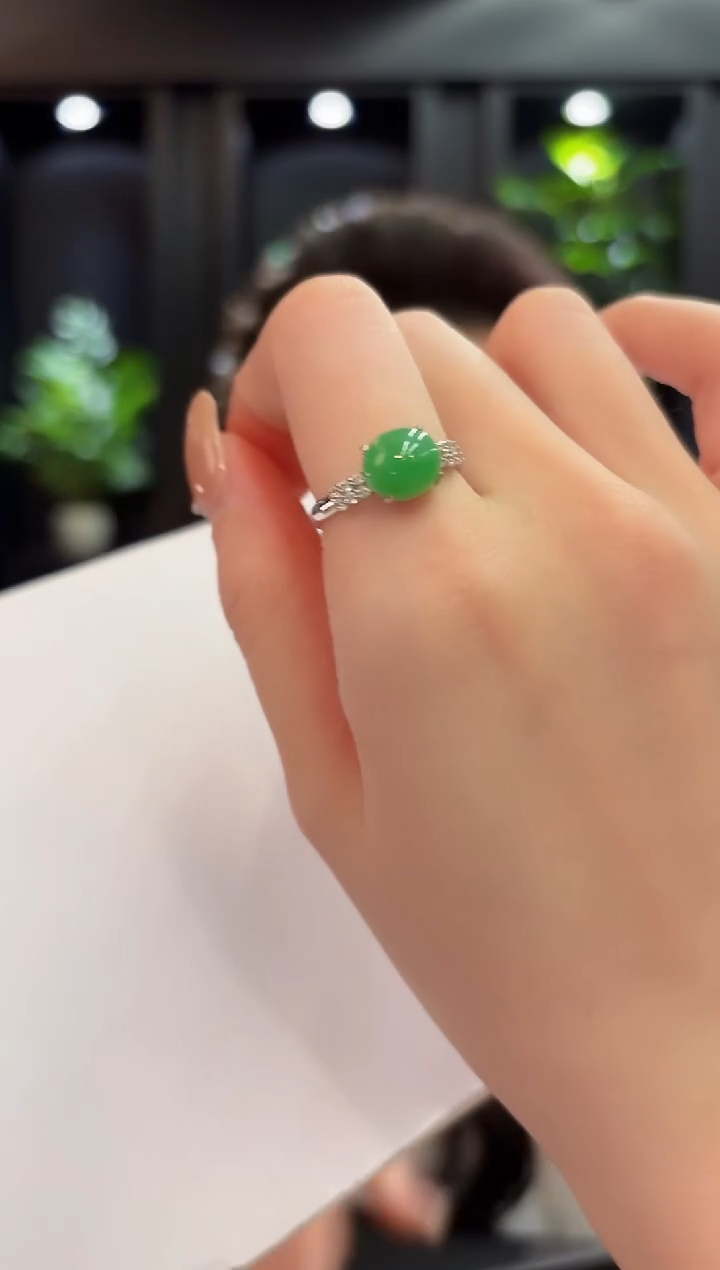 未镶嵌戒指翡翠 缅料A货/支持复检/一件