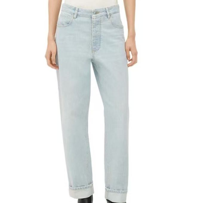 全新未使用 BOTTEGA VENETA/葆蝶家 腰带环牛仔裤/38码