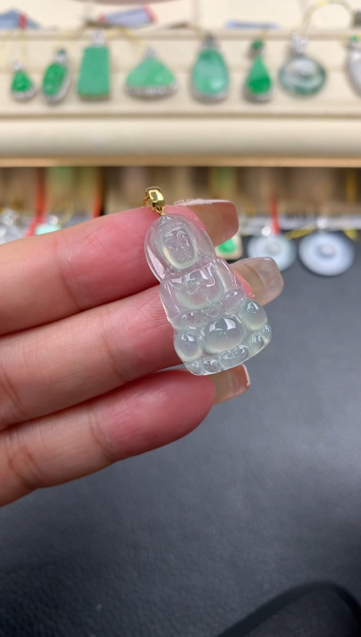 【闪购商品】翡翠颈饰18K金镶嵌Q60       