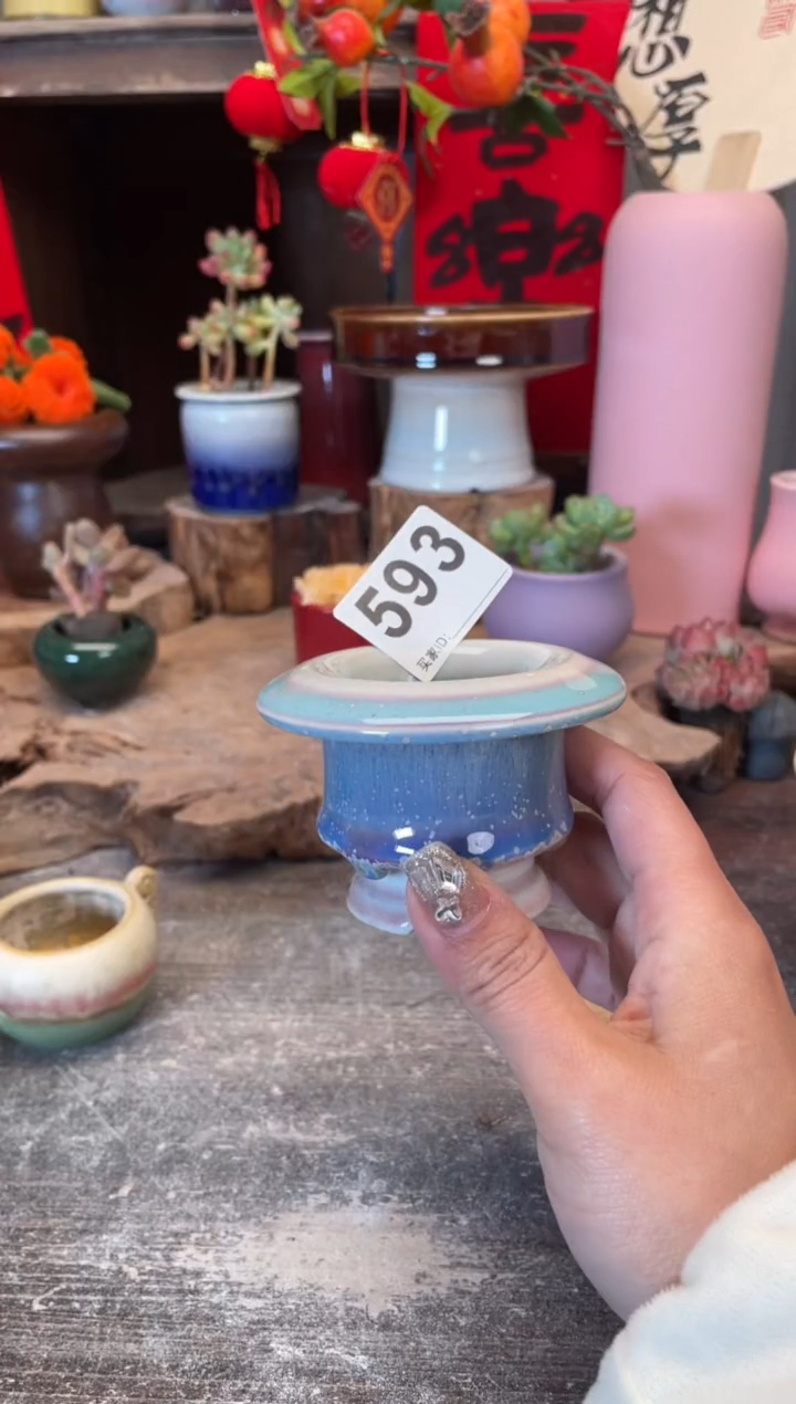 【闪购商品】摆件593知木小芳花盆