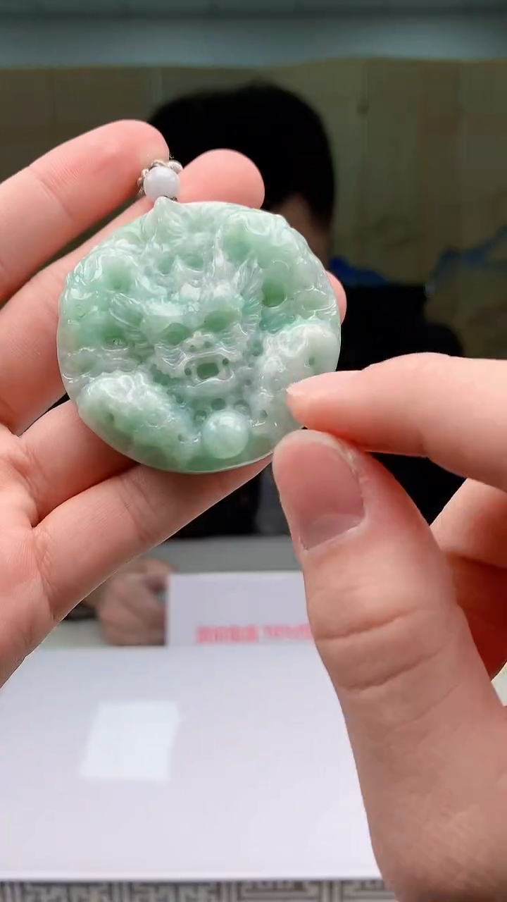 【闪购商品】定制翡翠未镶嵌5153bb-毛货挂件64