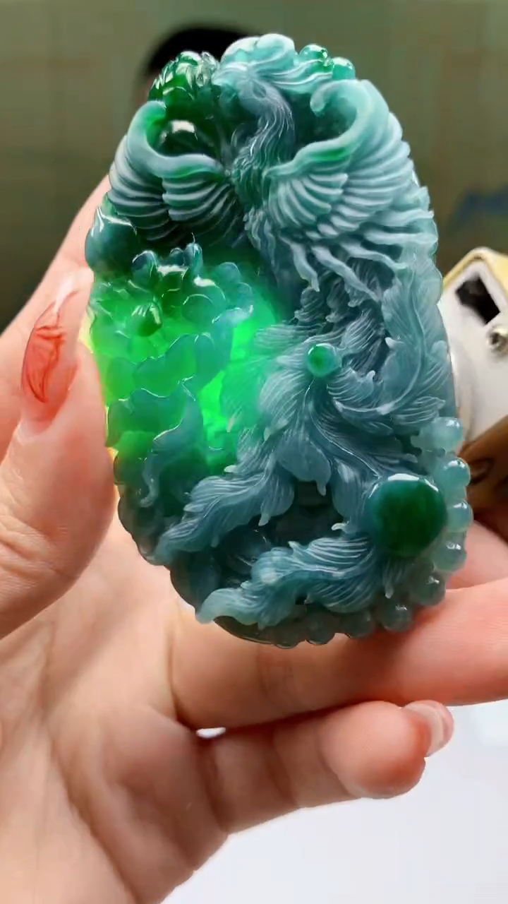 【闪购商品】定制翡翠未镶嵌4812ty-毛货挂件